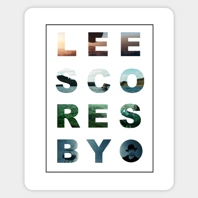 LEE SCORESBY Name Design (white) | His Dark Materials Sticker by myorangerock